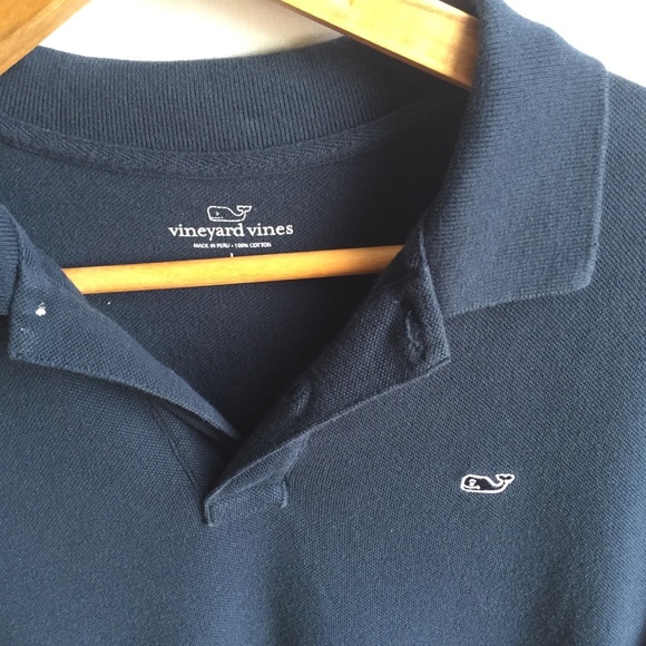 Vineyard Vines Navy Polo Boys L (16-18) - Picture 5 of 7